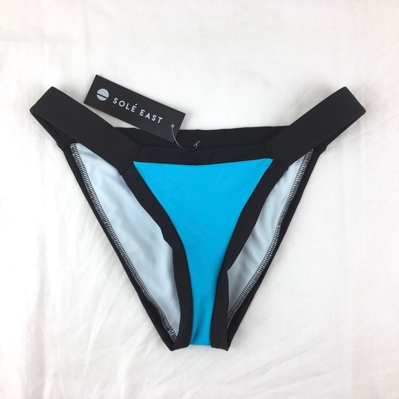NWT Sole East Color Block Sobe Bikini Bottom sz S - Picture 3 of 6